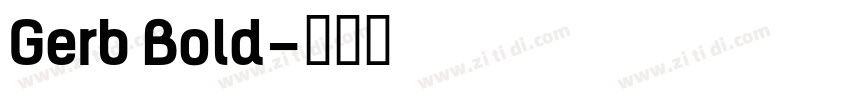 Gerb Bold字体转换